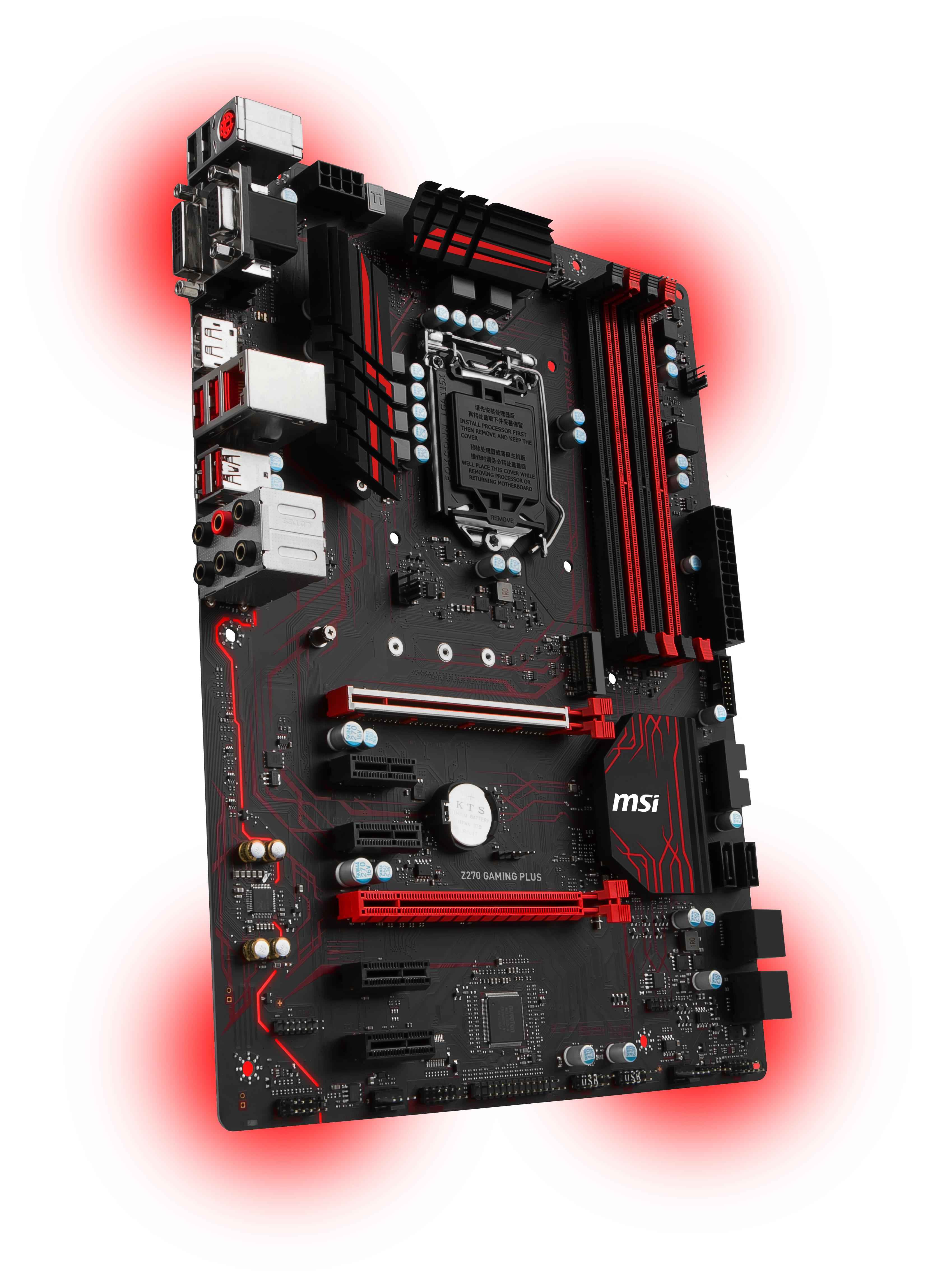 MSI Z270 GAMING PLUS Intel Z270 LGA 1151 (Socket H4) ATX motherboard