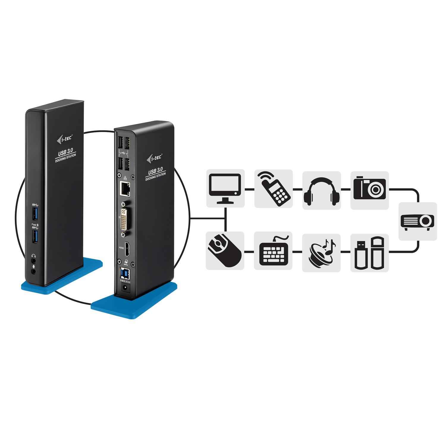 i-tec USB 3.0 Dual Docking Station | In Stock | Quzo i-tec USB 3.0 Dual Docking Station | In Stock | Quzo