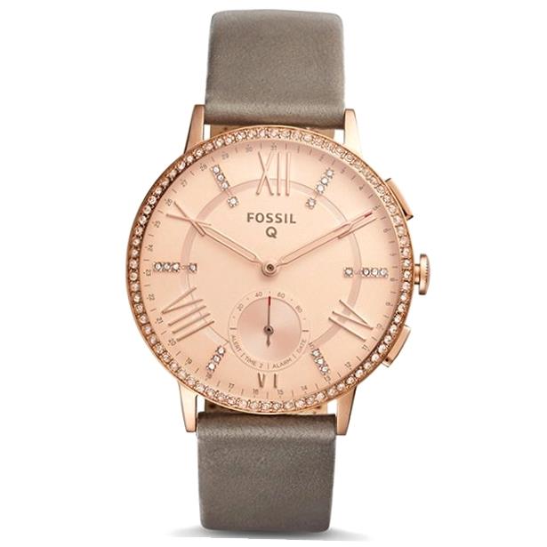 fossil women's rose gold smartwatch