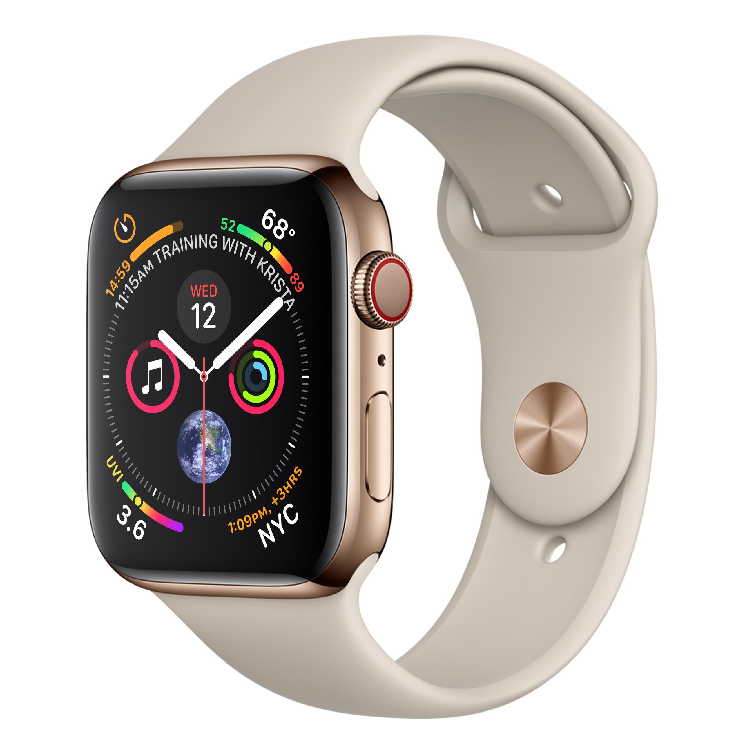 smartwatch OLED Gold 4G GPS (satellite Apple Watch Series 4 with GPS and 4G