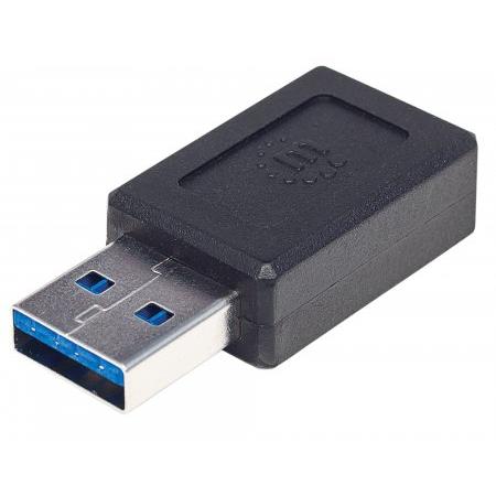 Manhattan Usbc To Usba Adapter Female To Male 480 Mbps Usb 2 0