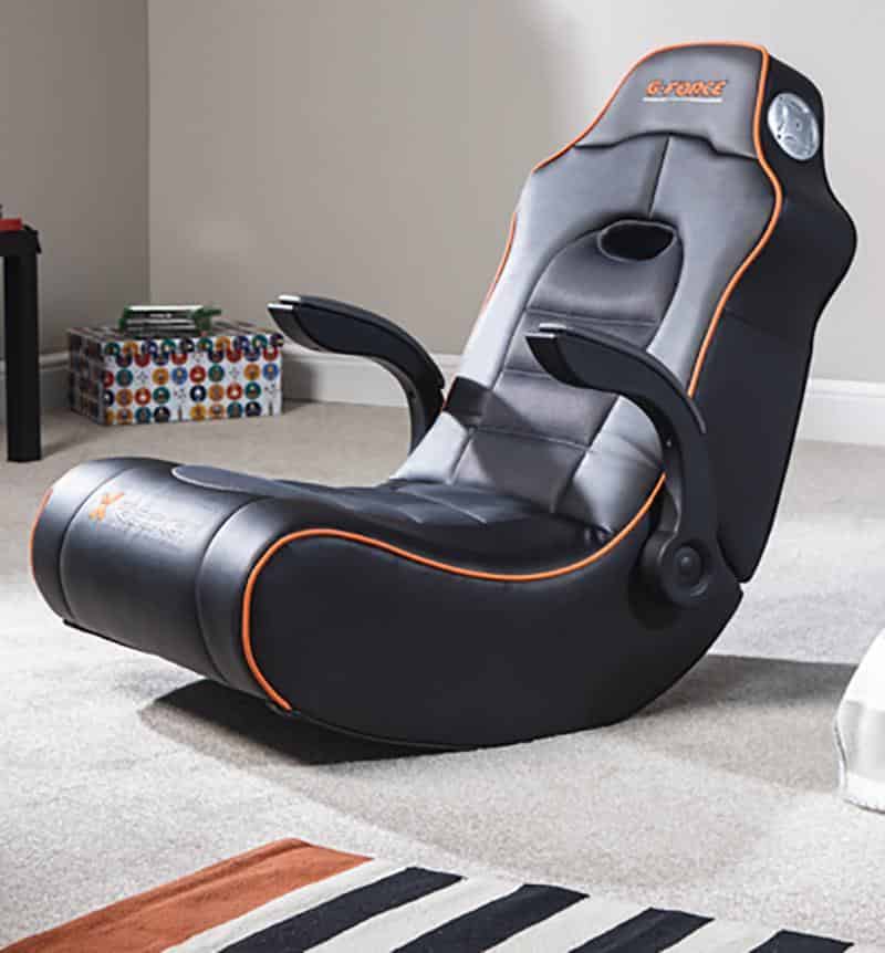 X Rocker Gforce 2 1 Floor Rocker Console Gaming Chair Upholstered