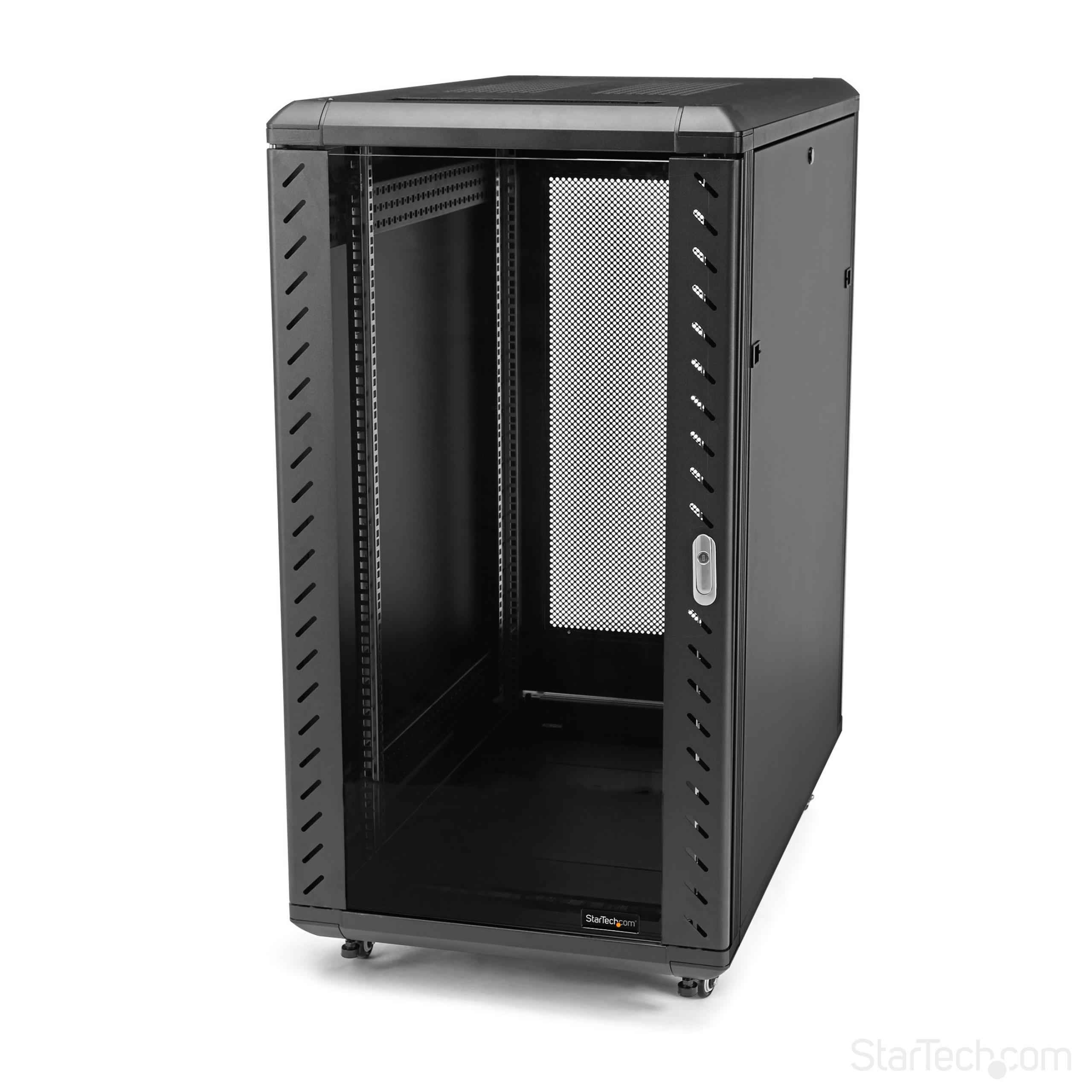 Startech Com 22u 36in Knock Down Server Rack Cabinet With Casters