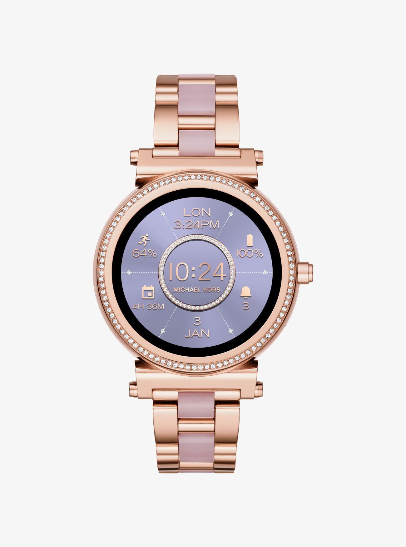 michael kors mens gold smartwatch