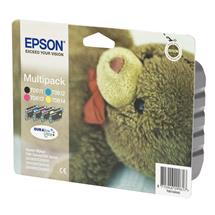 Epson Multipack 4-colours T0615 DURABrite Ultra Ink, Teddybear. Type: Original, Ink type: Pigment-based ink, Printing colours: Black,Cyan,Magenta,Yellow. Width: 385 mm, Depth: 202 mm, Height: 151 mm
