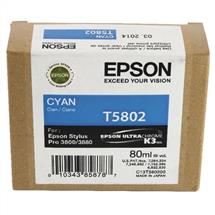 Epson Singlepack Cyan T580200. Type: Original, Printing colours: Cyan, Brand compatibility: Epson