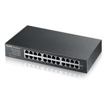 ZyXEL GS1100-24E, Unmanaged, L2+, Gigabit Ethernet (10/100/1000), Rack mounting
