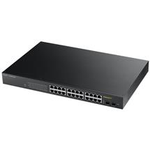 ZyXEL GS1900-24HP, Managed, L2, Gigabit Ethernet (10/100/1000), Rack mounting
