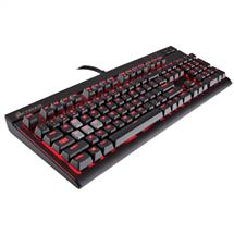 Corsair STRAFE. Keyboard form factor: Standard. Keyboard style: Straight. Connectivity technology: Wired, Device interface: USB, Keyboard layout: QWERTY, Keyboard number of keys: 104, Recommended usage: Gaming. Product colour: Black