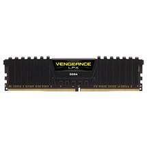 Corsair Vengeance LPX. Component for: PC/server, Internal memory: 64 GB, Memory layout (modules x size): 4 x 16 GB, Internal memory type: DDR4, Memory clock speed: 2133 MHz, Memory form factor: 288-pin DIMM, CAS latency: 13, Product colour: Black