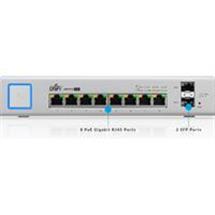 Ubiquiti Networks UniFi US-8-150W, Managed, Gigabit Ethernet (10/100/1000), Full duplex, Power over Ethernet (PoE), Wall mountable
