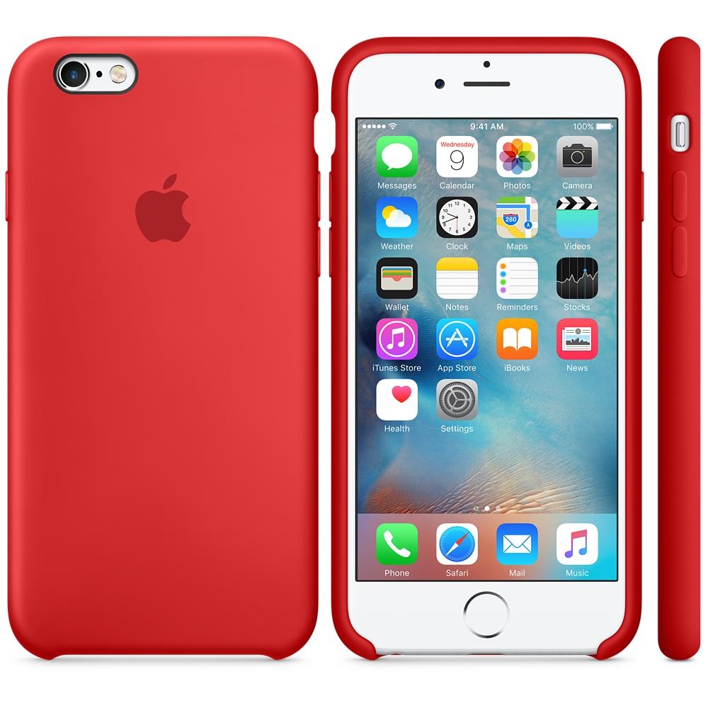 Apple iPhone 6s Silicone Case Red Quzo