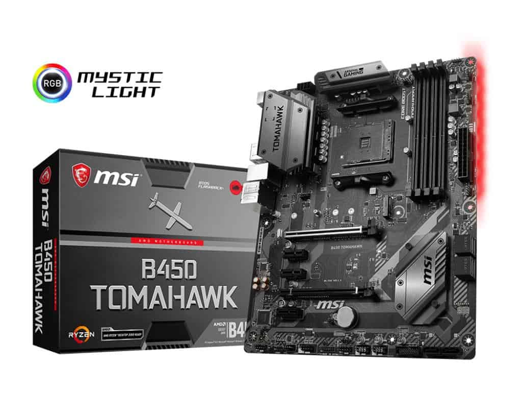 MSI B450 TOMAHAWK motherboard Socket AM4 ATX AMD B450