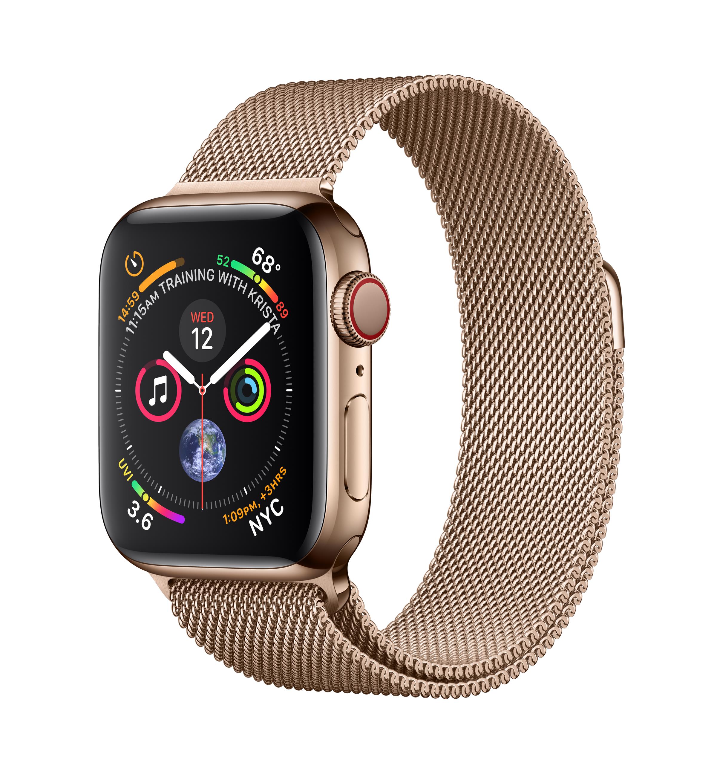 apple watch series 4 40mm gold gps