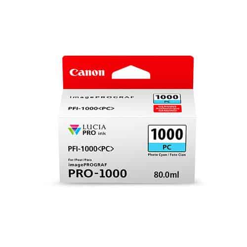 Canon Ink Cartridge for imagePROGRAF PRO-1000 PFI-1000PC Photo Cyan PFI-1000 PC