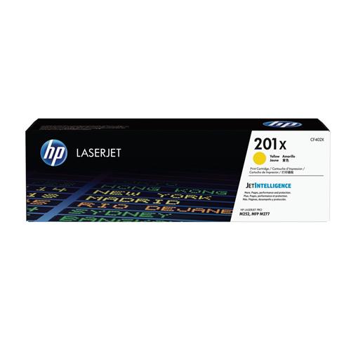 Image of HP HP 201X High Yield Yellow Original LaserJet Toner Cartridge. Colour toner page yield: 2300 pages Printing colours: Yellow Quantity per pack: 1 pc(s
