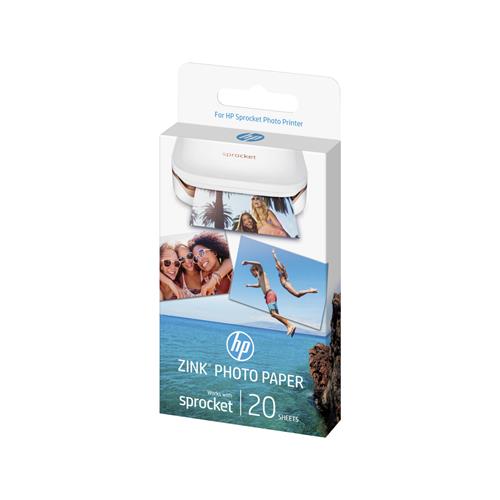 HP 20 Fogli Carta Fotografica Zink Lucida 5x7,6 cm per  Sprocket W4Z13A