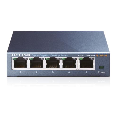 5 Port Switch with Steel Case for PC