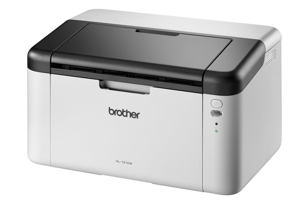 Brother HL-1210W Mono Laser Printer - Single Function, Wireless/Usb 2.0, Compact, A4 Printer, Small Office/Home, White, Uk Plug-image