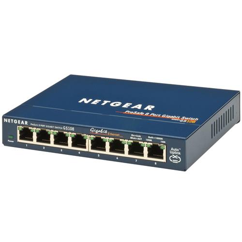 NETGEAR ProSafe GS108 Network Switch - 8 Port