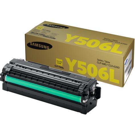 Samsung CLT-506L Inkjet Toner Cartridge, Yellow