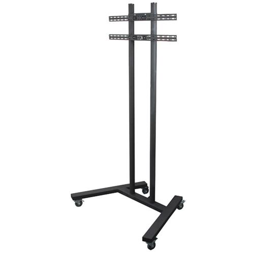 B-Tech Large Universal Flat Screen Trolley / Floor Stand (VESA 800 x 600) - 1.8m 50mm Poles