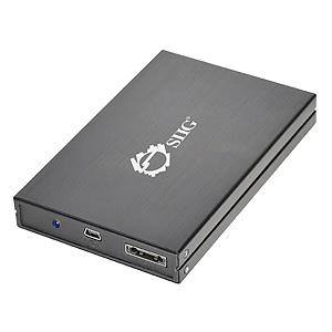 Siig JU-SA0D12-S1 storage drive enclosure Black 2.5"