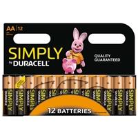 Duracell Simply AA Batteries PK12