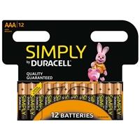 Duracell Simply AAA Batteries PK12