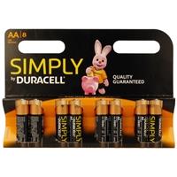 Duracell Simply AA Batteries PK8