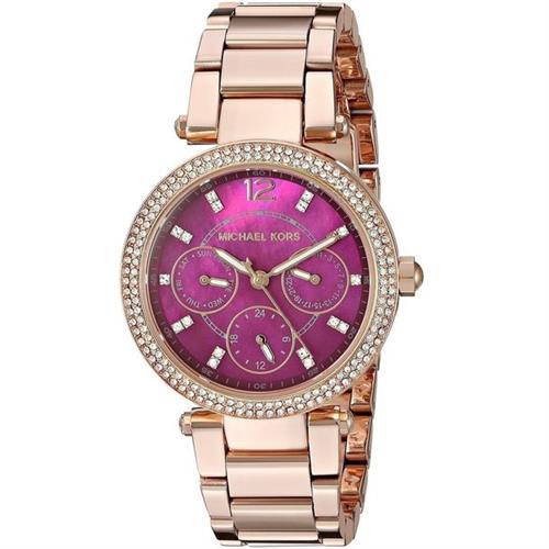michael kors mini parker watch rose gold