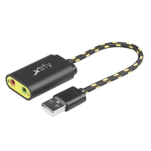 Xtrfy 2.1 Compact External Sound Card Gaming Optimised USB 2.0