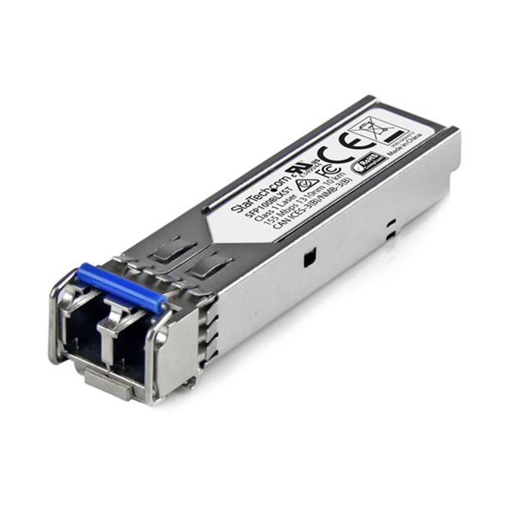 Startech.Com Msa Compliant Sfp Transceiver Module - 100BASE-LX~MSA Uncoded Sfp Module - 100BASE-LX - 100Mbe Single Mode Fiber (Smf) Optic Transceiver - 100Mb Ethernet Sfp - Lc 10Km - 1310Nm - Ddm