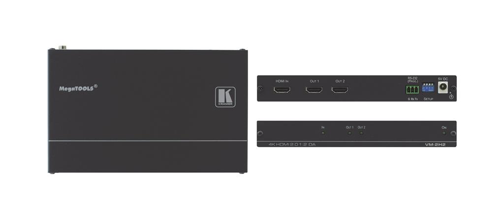 Kramer Electronics VM-2H2 Video Line Amplifier Black