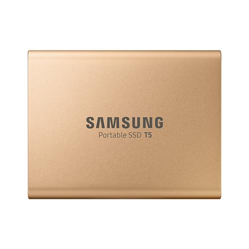 T5 External SSD - 500 GB, Rose Gold, Gold