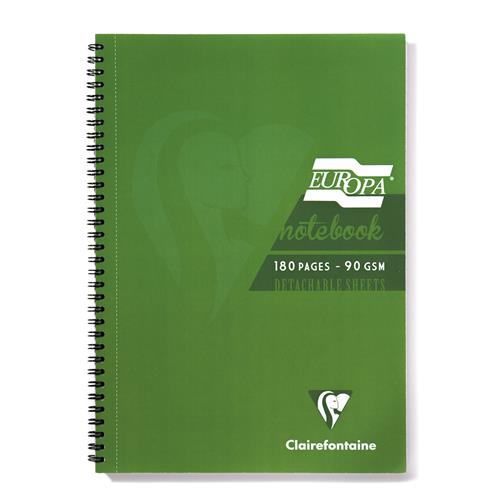 Europa A5 Sidebound Notebook Green PK5
