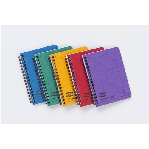 Europa Notemaker A6 Wire Ruled 120 Page Assorted PK10