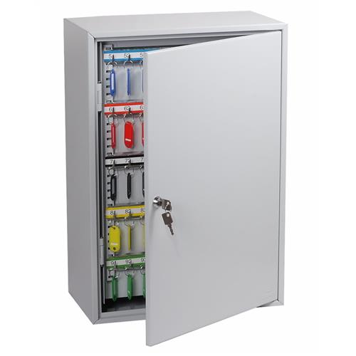 Phoenix KC0604K Commercial Key Cabinet with Key Lock 200 Hook, Light Grey