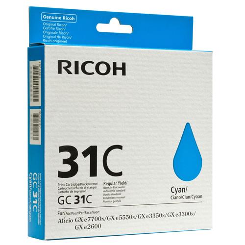 Ricoh Consumibles para impresoras para RICOH 405689 / GC-31 C cyan