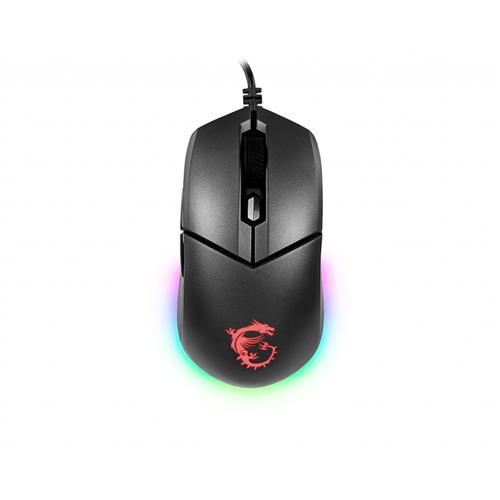 MSI Clutch GM11 6 Button RGB Optical Gaming Mouse - Black