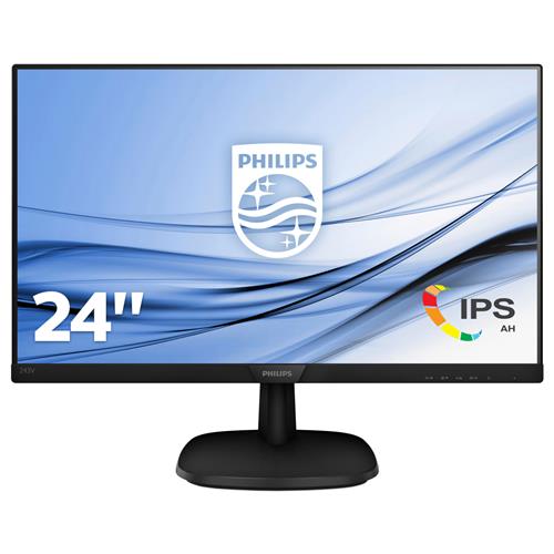 Philips V Line Full HD LCD monitor 243V7QDAB/00 60.5 cm (23.8") 1920 x 1080 pixels Full HD LED 4 ms Black