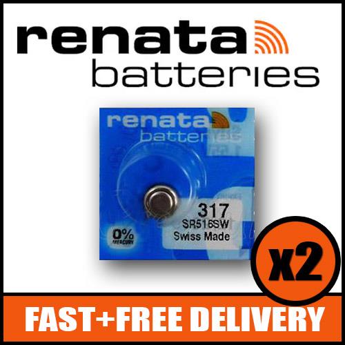 1 x Renata 315 Battery 1.55v SR716SW - Official Renata Watch Batteries