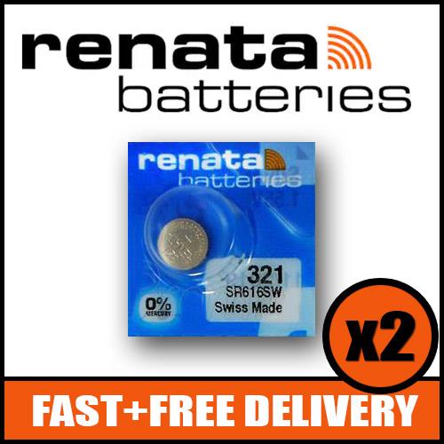 1 x Renata 329 Watch Battery 1.55v SR731SW - Official Renata Watch Batteries