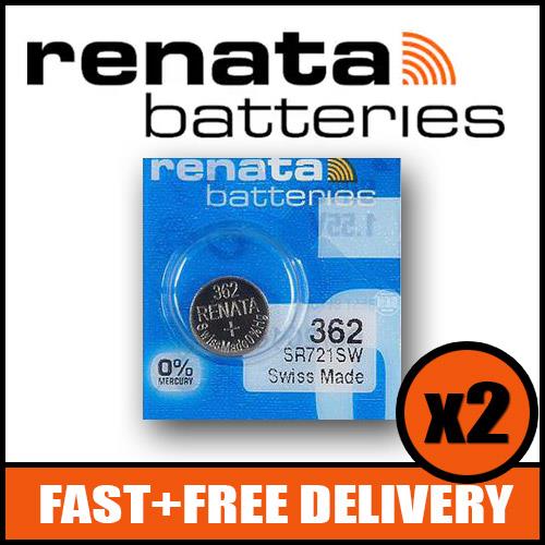 1 x Renata 392 Watch Battery 1.55v SR41W - Official Renata Watch Batteries