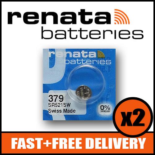 1 x Renata 317 Watch Battery 1.55v SR516SW - Official Renata Watch Batteries