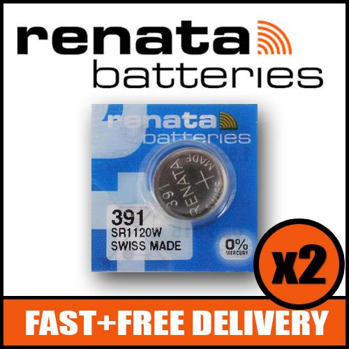 1 x Renata 397 Watch Battery 1.55v SR726SW - Official Renata Watch Batteries