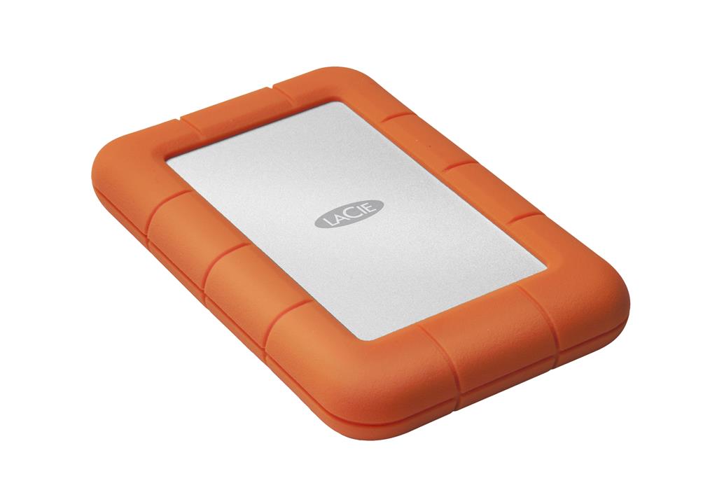 Lacie Rugged Mini External Hard Drive 1 Tb Usb Type-C 3.2 Gen 1 (3.1 Gen 1) Orange