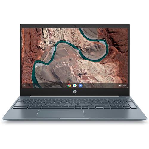 HP 15-de0000na Chromebook Laptop, Intel Pentium Gold Processor, 4G RAM, 64GB eMMC, 15.6, Silver White