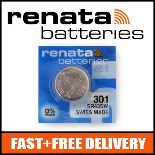 Bundle of 2 x Renata 309 Watch Battery 1.55v SR754SW + Quzo Belgian Chocolate - Official Renata Watch Batteries