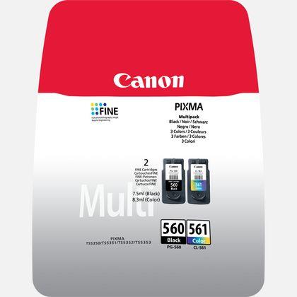 Canon PG-560/CL-561 Inkjet Printer Cartridge Multipack, Pack of 2